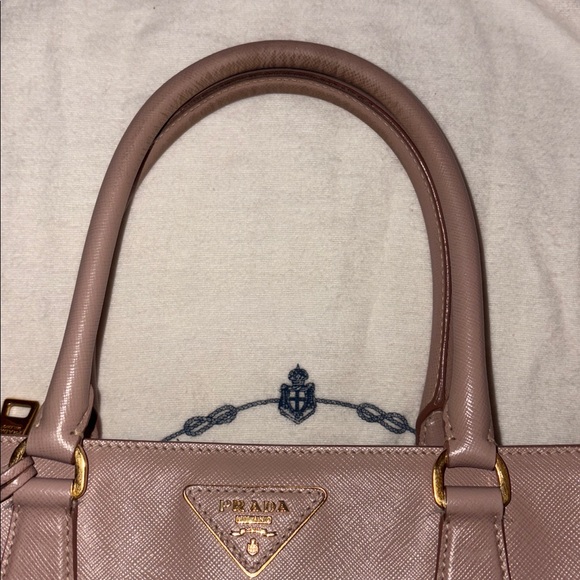 Prada Saffiano Lux Cammeo Leather Handbag Shoulder Bag - Picture 12 of 16